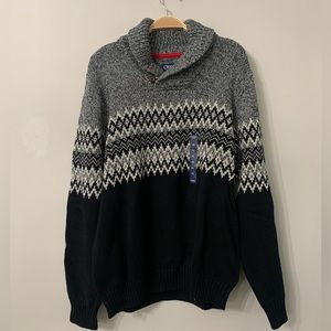 NEW CHAPS SLATE TWIST MULTI SWEATER SIZE: XL